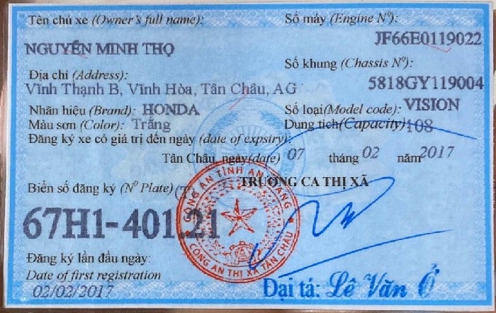 Làm Cavet Xe Phôi Thật Nhanh Chóng, Uy Tín, Giá Rẻ