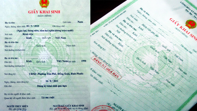 Địa Chỉ Làm Giấy Khai Sinh Giả Uy Tín, Không Cần Cọc