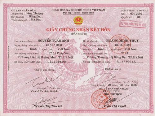 Làm Giấy Kết Hôn Giả Chất Lượng Tại Làm Bằng Toàn Quốc
