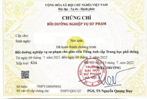 Làm Chứng Chỉ Sư Phạm Giá Rẻ Tại Làm Bằng Toàn Quốc