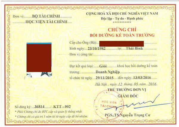 Làm Chứng Chỉ Kế Toán Trưởng Nhanh Chóng Tại Làm Bằng Toàn Quốc