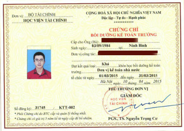 Làm Chứng Chỉ Kế Toán Viên Giá Rẻ Tại Làm Bằng Toàn Quốc