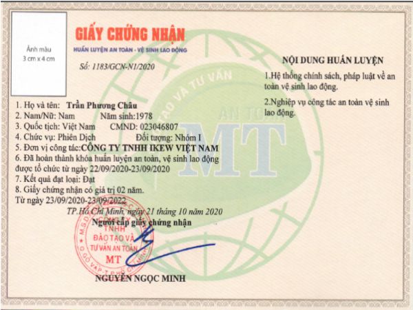 Làm Chứng Chỉ An Toàn Lao Động Tại Làm Bằng Toàn Quốc