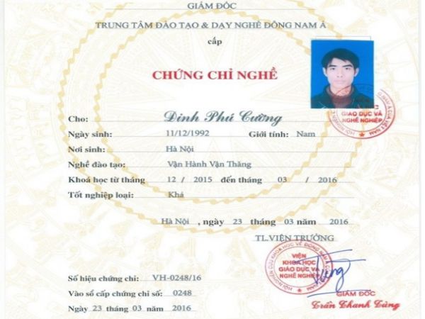 Làm Chứng Chỉ Cầu Trục Lấy Ngay Tại Làm Bằng Toàn Quốc