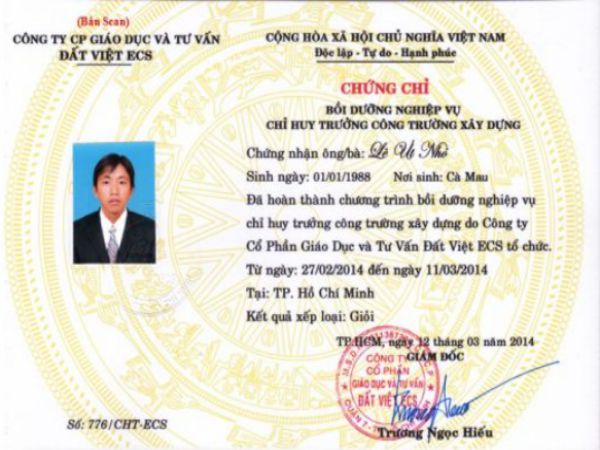 Làm Chứng Chỉ Chỉ Huy Trưởng Chuyên Nghiệp Tại Làm Bằng Toàn Quốc