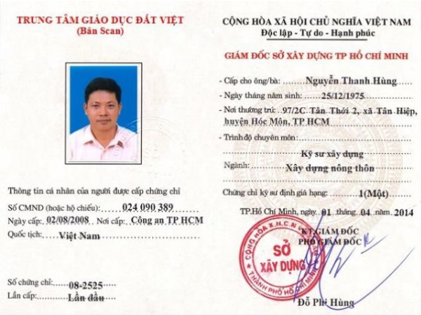 Làm Chứng Chỉ Định Giá Xây Dựng Uy Tín Tại Làm Bằng Toàn Quốc