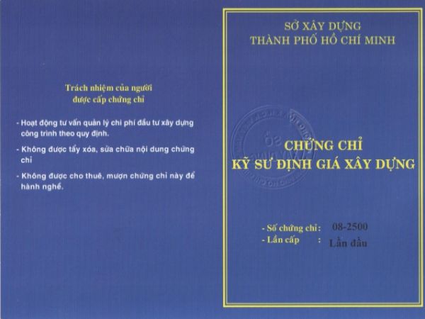 Làm Chứng Chỉ Định Giá Xây Dựng Uy Tín Tại Làm Bằng Toàn Quốc