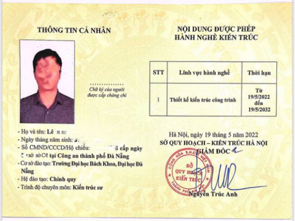 Làm Chứng Chỉ Hành Nghề Kiến Trúc Sư Giá Rẻ Tại LBTQ
