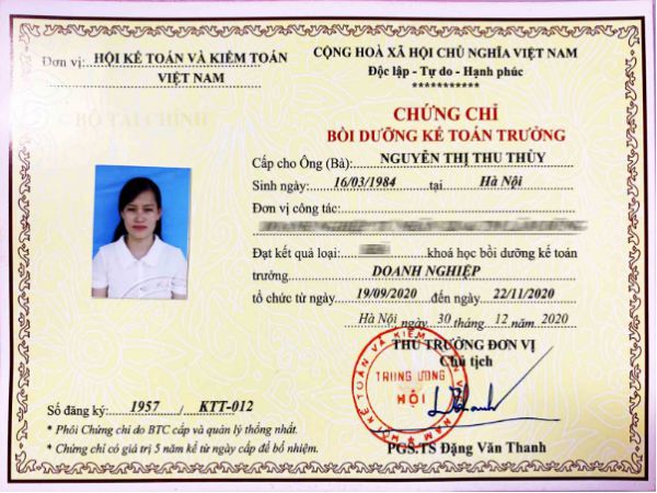 Làm Chứng Chỉ Kế Toán Trưởng Nhanh Chóng Tại Làm Bằng Toàn Quốc