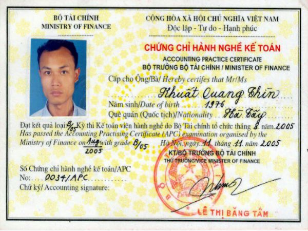 Các ngành nghề mà chúng tôi nhận hỗ trợ làm chứng chỉ