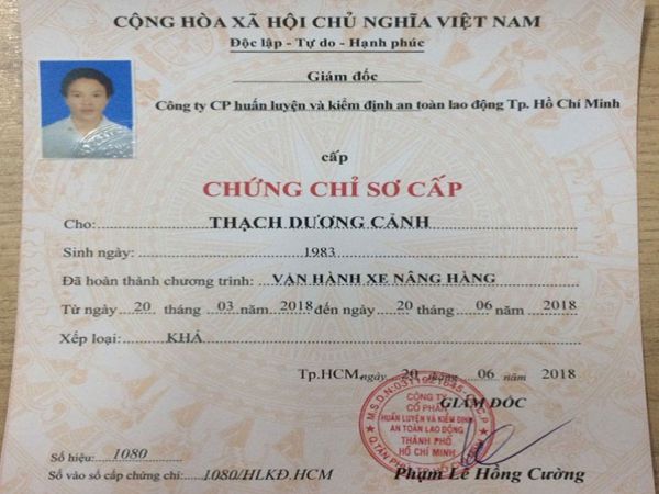 Làm Chứng Chỉ Xe Nâng Giá Rẻ Tại Làm Bằng Toàn Quốc