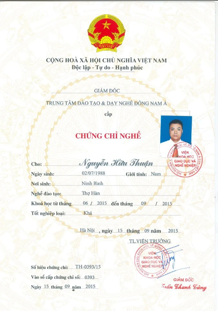 Làm Chứng Chỉ Nghề Hàn Lấy Ngay Tại Làm Bằng Toàn Quốc