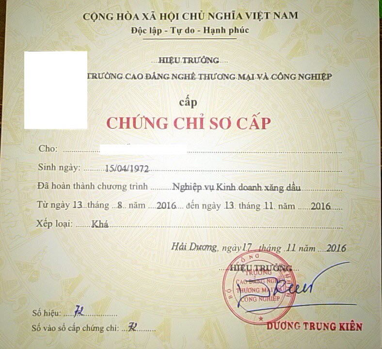 Làm Chứng Chỉ Xăng Dầu Lấy Ngay Tại Làm Bằng Toàn Quốc