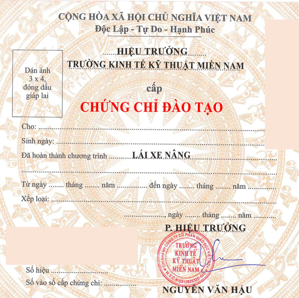 Làm Chứng Chỉ Xe Nâng Giá Rẻ Tại Làm Bằng Toàn Quốc