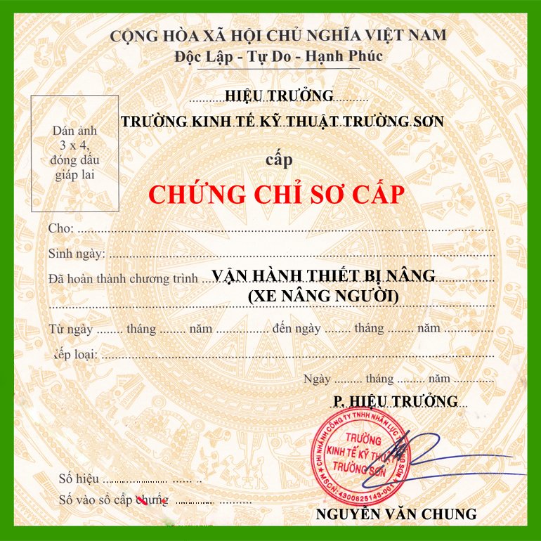 Làm Chứng Chỉ Xe Nâng Giá Rẻ Tại Làm Bằng Toàn Quốc