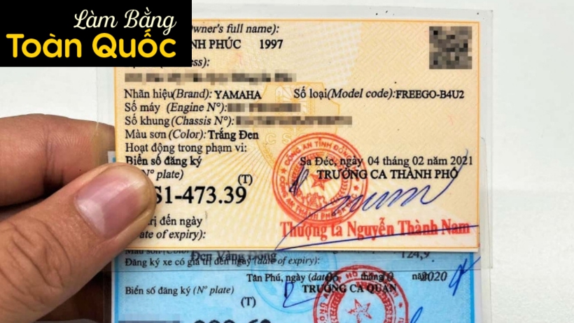 Những thông tin cần cung cấp khi làm cavet xe tại Làm Bằng Toàn Quốc