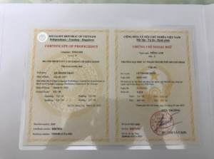 Làm Chứng Chỉ Tiếng Anh Giá Rẻ Uy TÍn - Làm Bằng Toàn Quốc