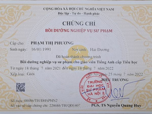 Nhận Làm Chứng Chỉ Dạy Anh Văn Thiếu Nhi Mới Nhất 2024