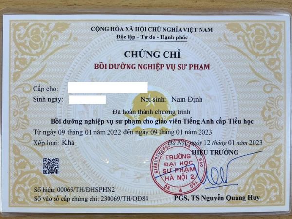 Nhận Làm Chứng Chỉ Dạy Anh Văn Thiếu Nhi Mới Nhất 2024