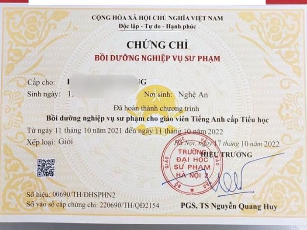 Nhận Làm Chứng Chỉ Dạy Anh Văn Thiếu Nhi Mới Nhất 2024